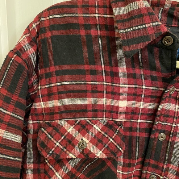 TOWNCRAFT Men’s Large Quilted Lined Flannel Shirt Jacket Shacket Plaid Chore - Picture 4 of 11